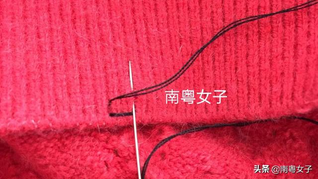 补衣服的针法无痕
:衣服开线了怎么缝？