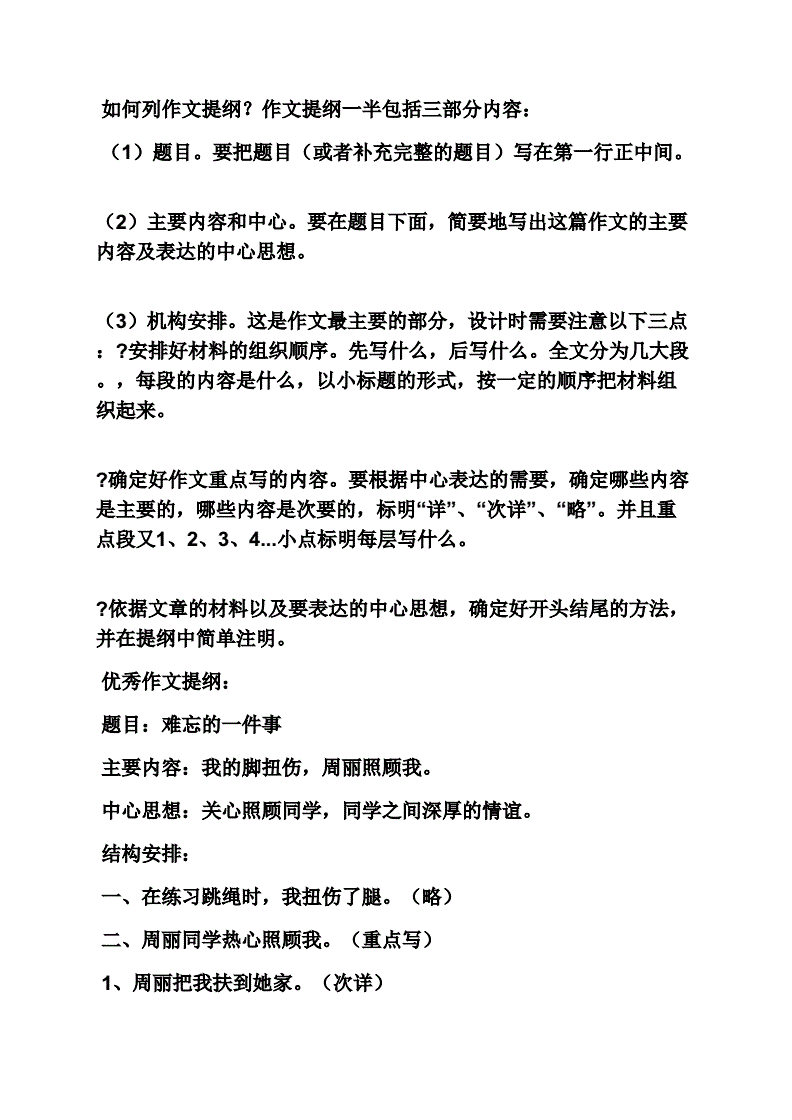 提纲是什么(调查提纲是什么)