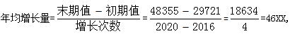 年均增长量公式(年均增长量公式的推导)